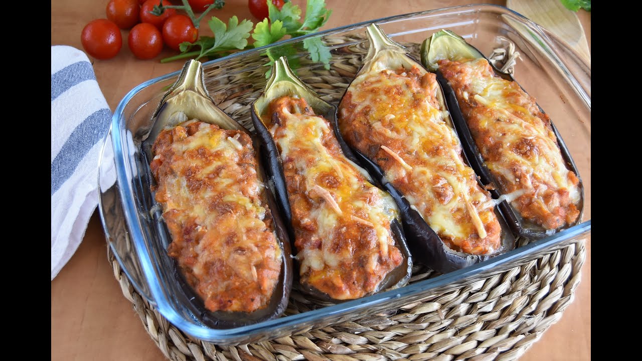 berenjenas al horno con queso y jamón york