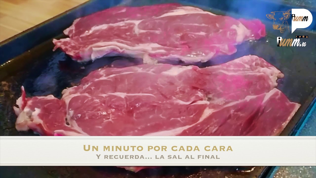 chuleta de aguja a la plancha