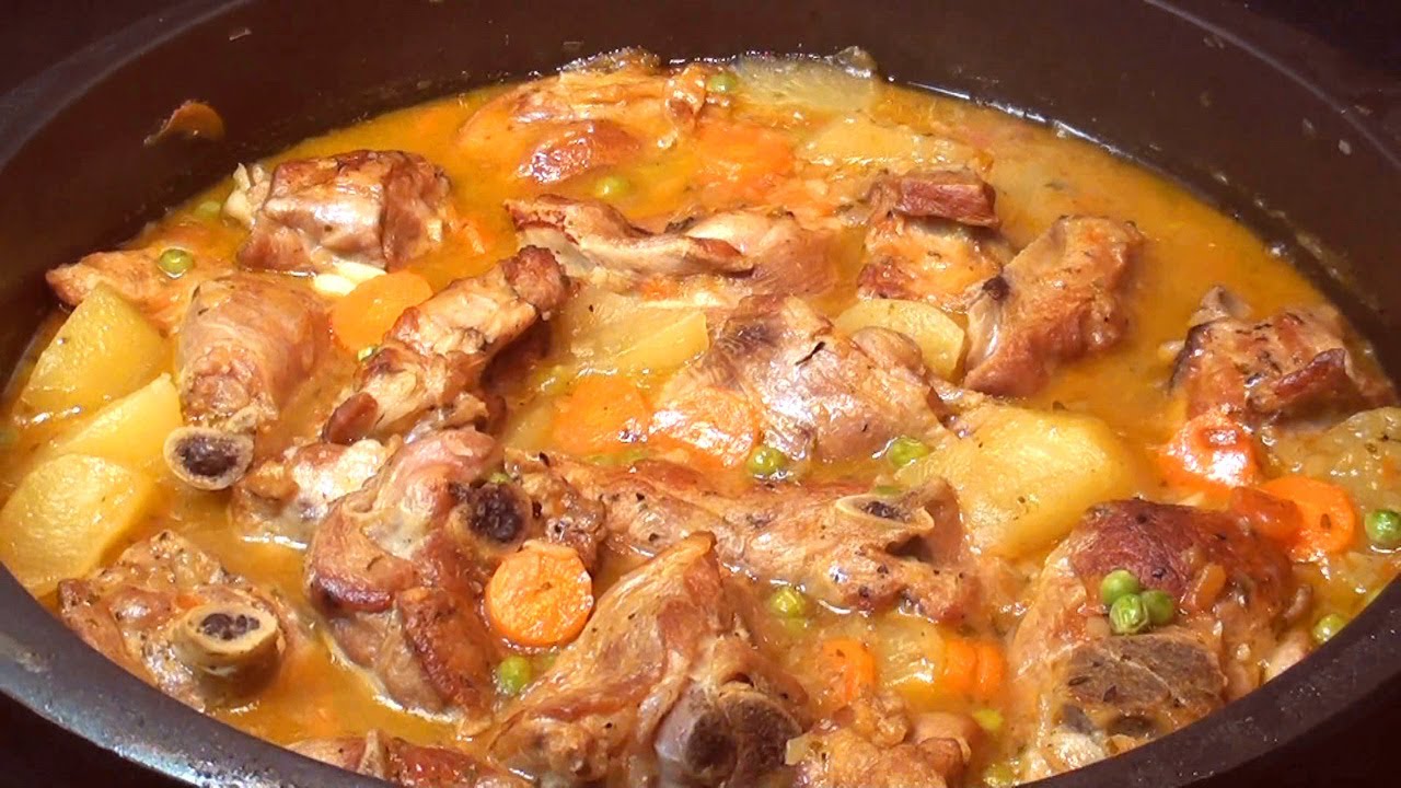 guiso de cordero con patatas en olla express