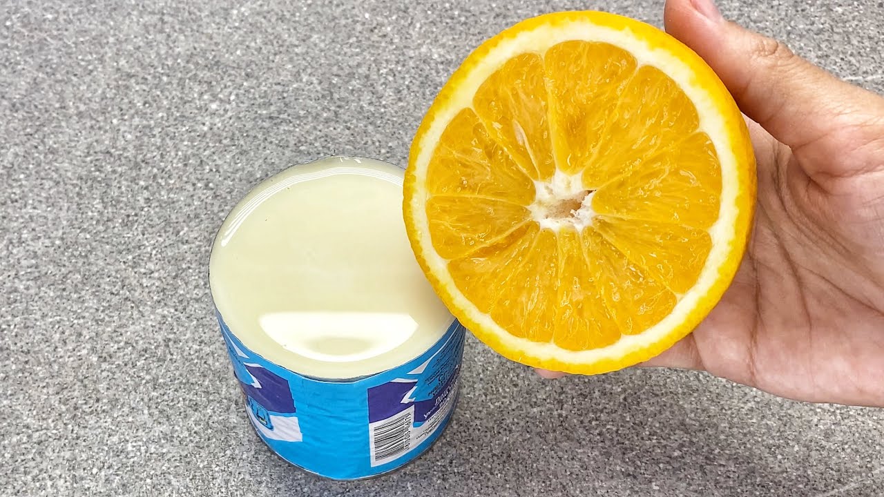 mousse de naranja con leche condensada fácil