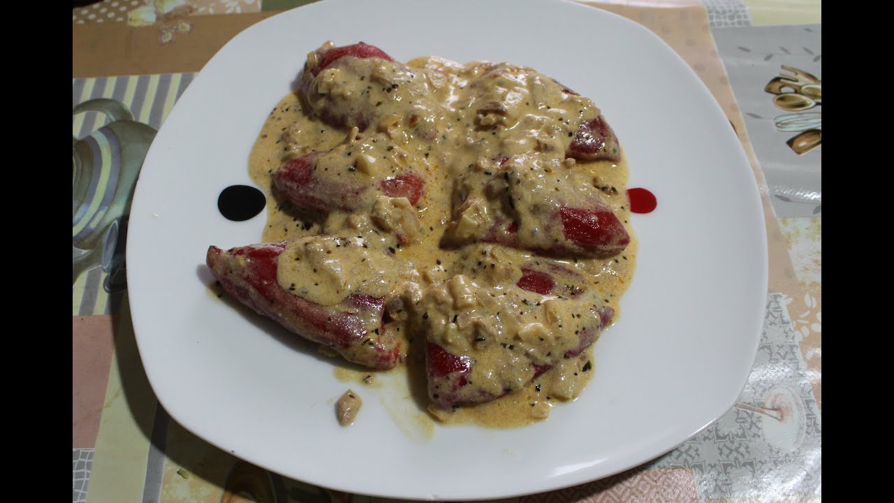 pimientos rellenos de carne de la abuela