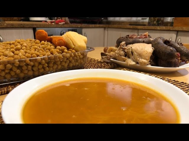sopa de cocido de la abuela