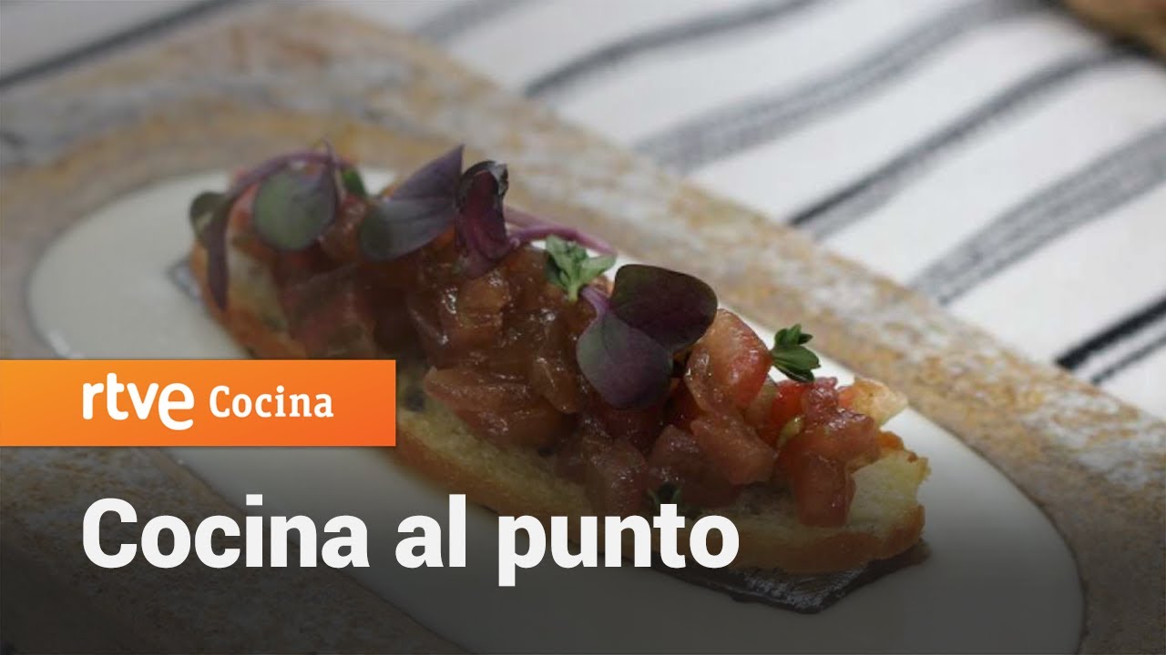 tosta de sardina ahumada con queso