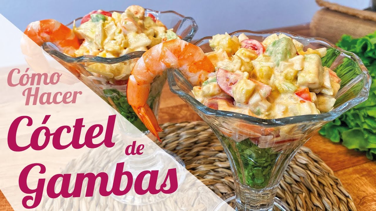aguacate con langostinos y salsa rosa
