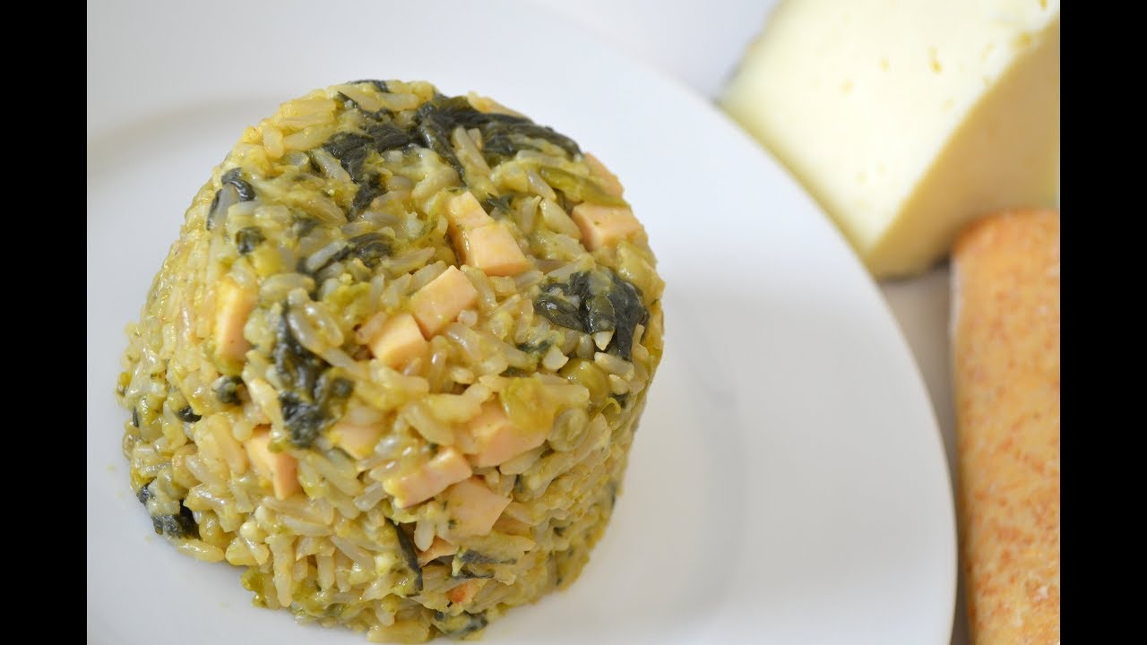 arroz integral con verduras y pollo