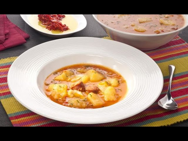 bacalao a la riojana con patatas