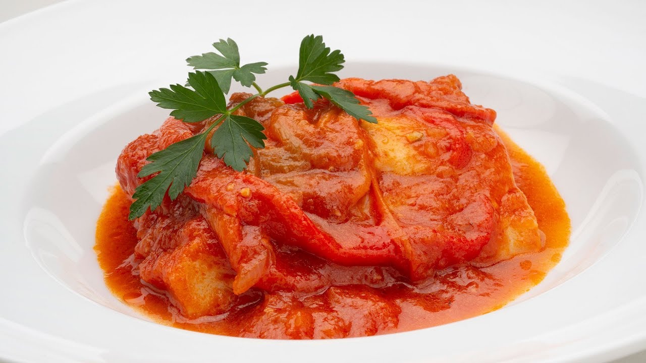 bacalao a la riojana pimiento choricero