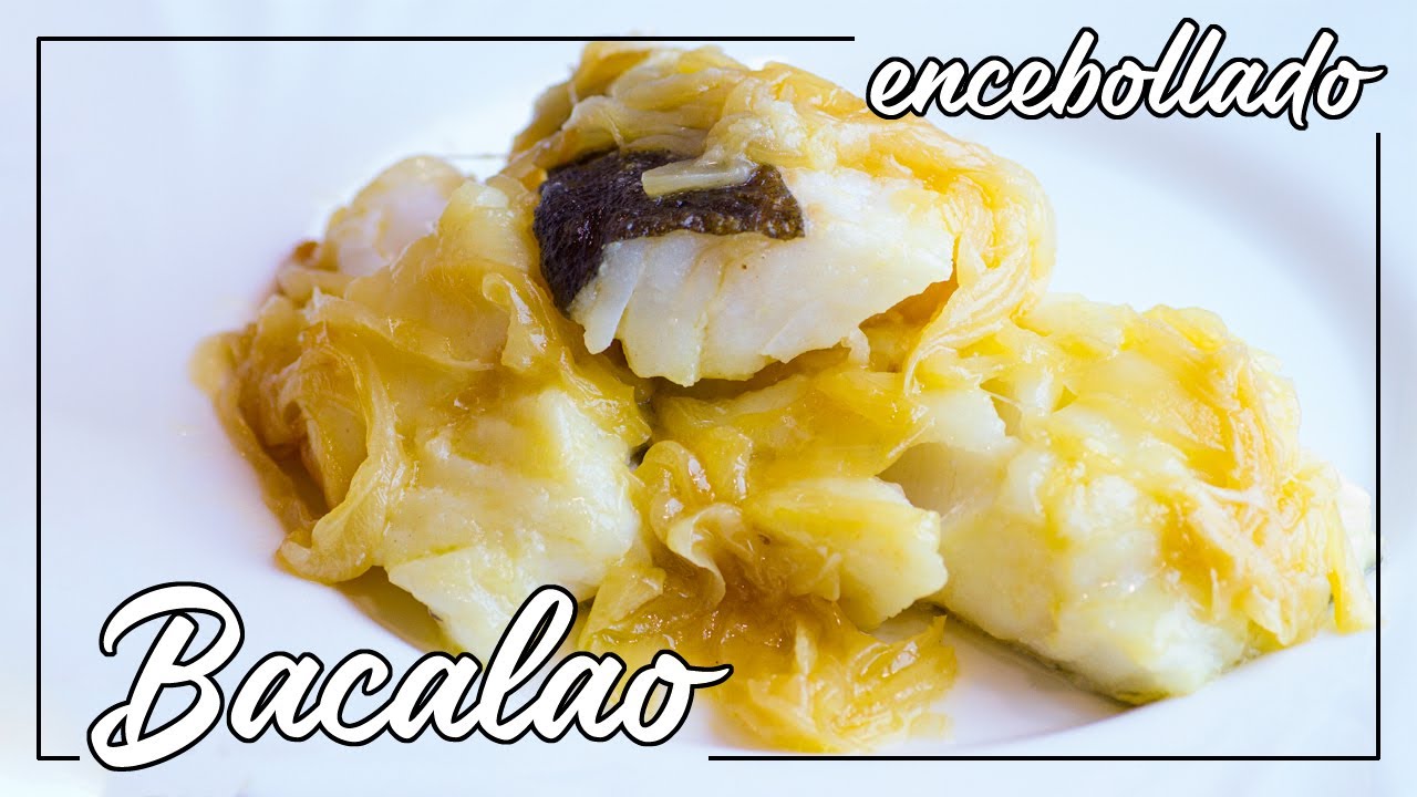 bacalao con cebolla y vino blanco