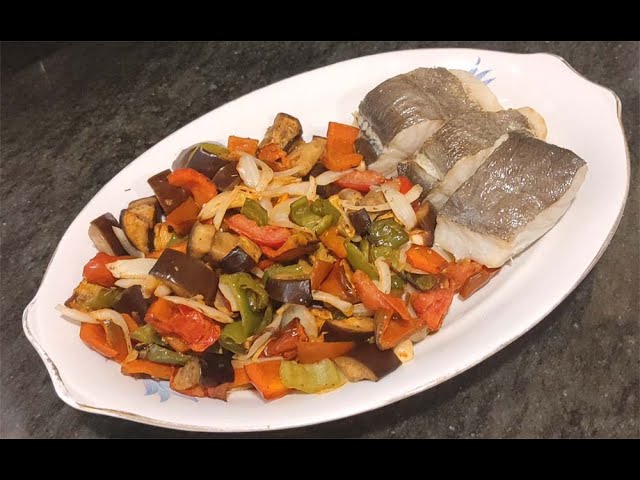 bacalao con verduras freidora de aire