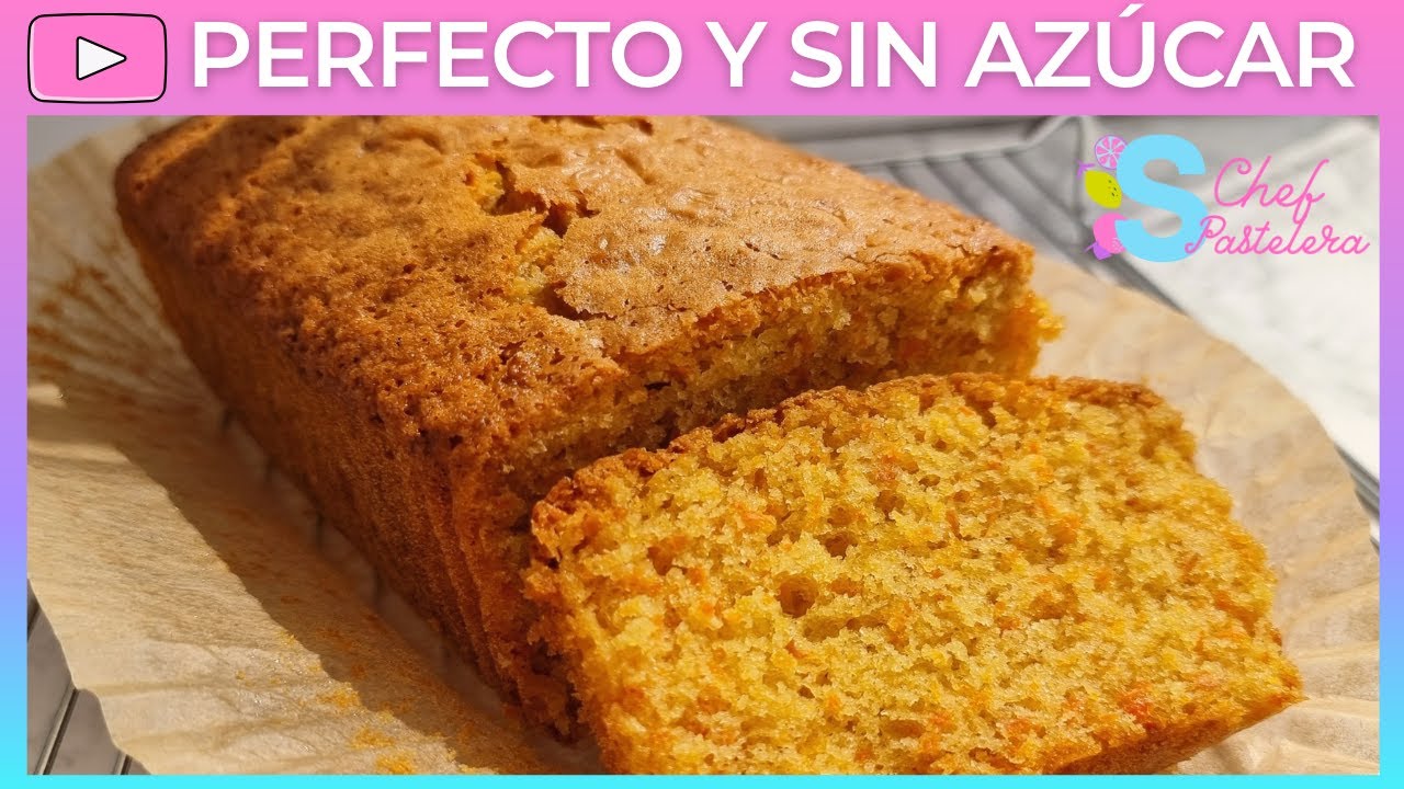 bizcocho de yogur y zanahoria sin azucar