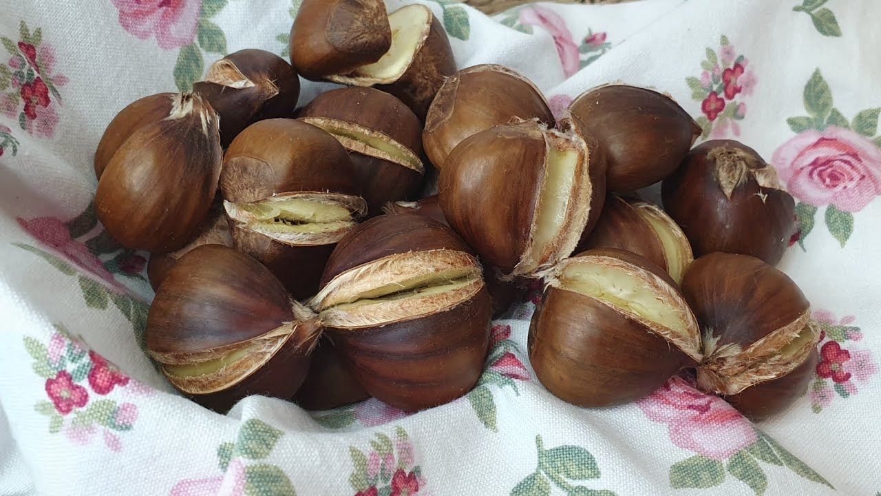 como tostar las castañas en el microondas