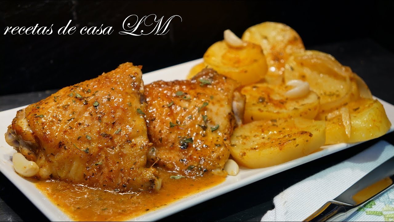contramuslos de pollo al vino blanco