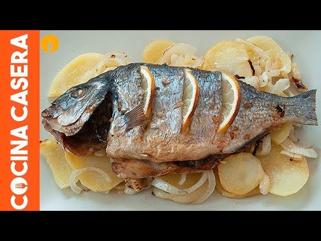 dorada al horno con patatas y cebolla karlos arguiñano