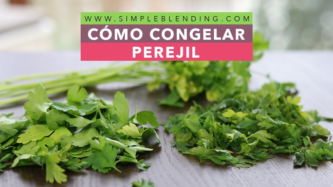 el perejil fresco se puede congelar