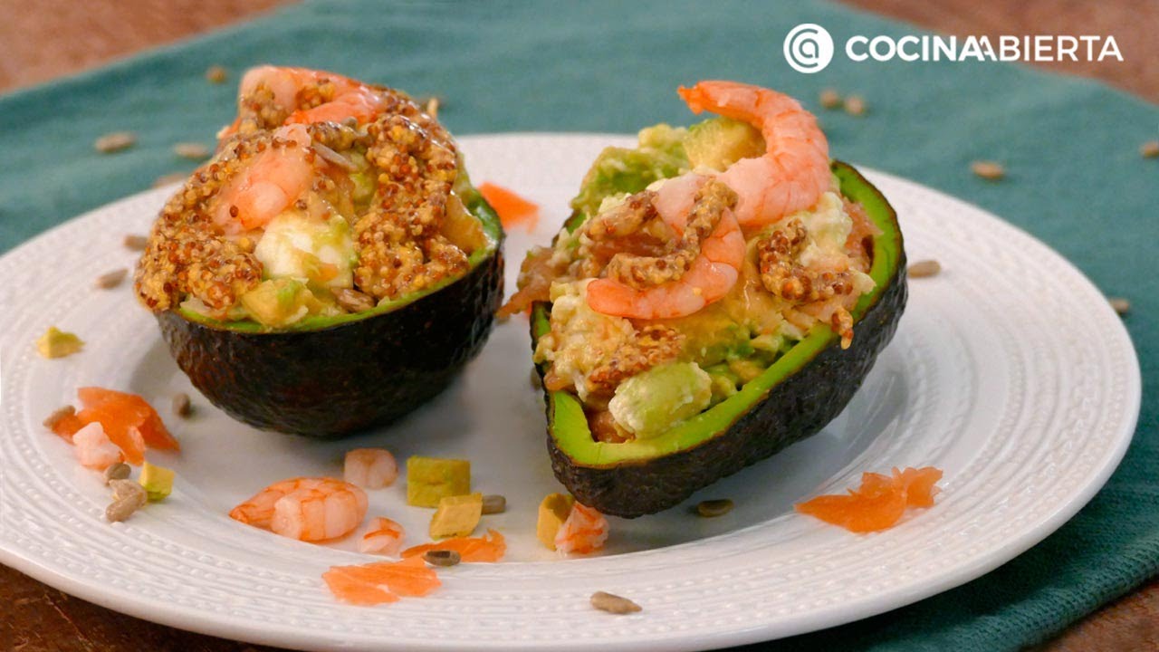 ensalada de aguacate y gambas arguiñano