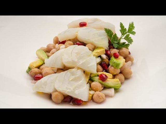 ensalada de garbanzos con bacalao arguiñano