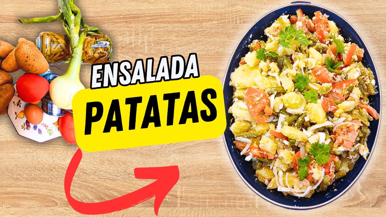 ensalada de patatas huevo y atun