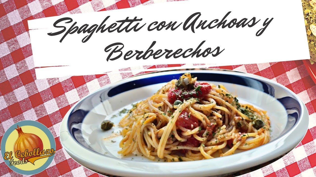 espaguetis con berberechos de lata y nata