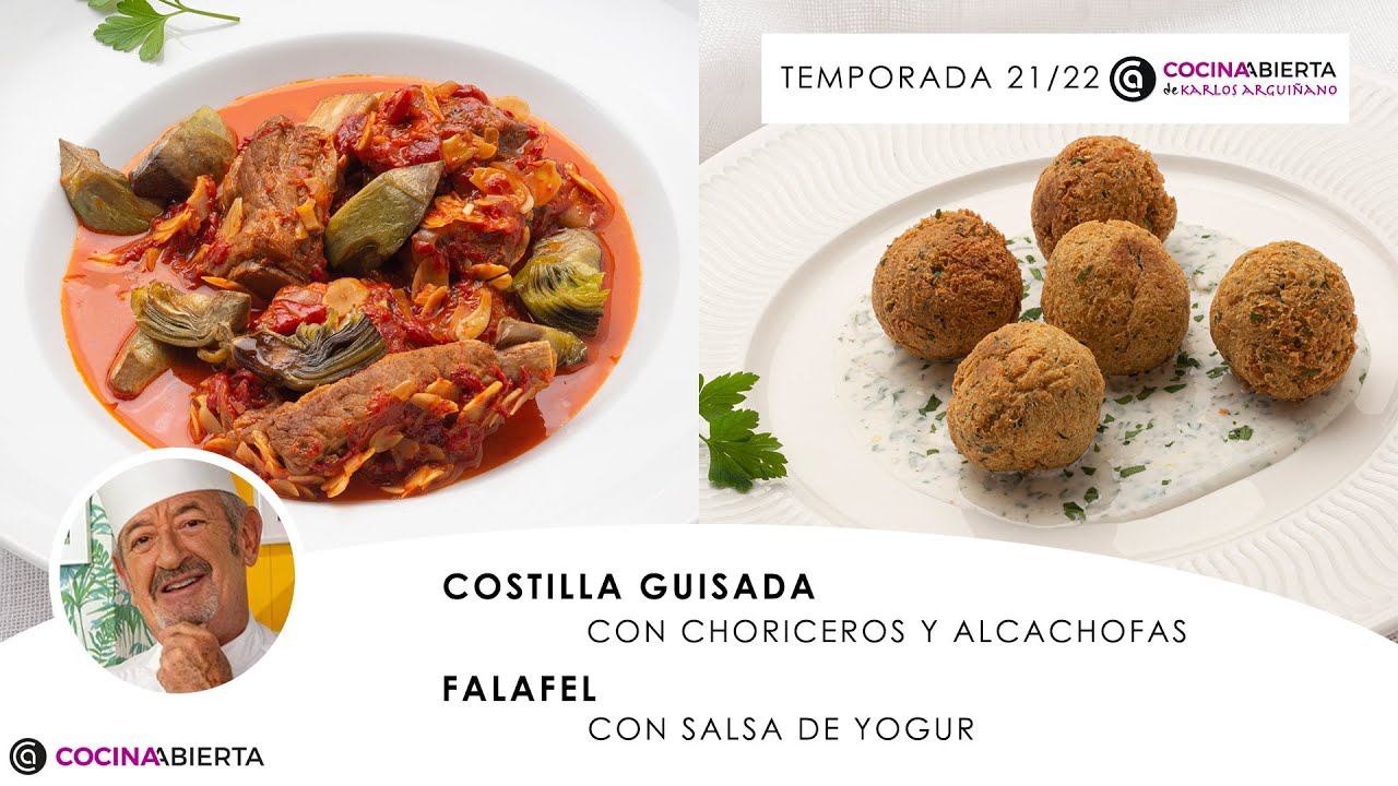 falafel con salsa de yogur arguiñano