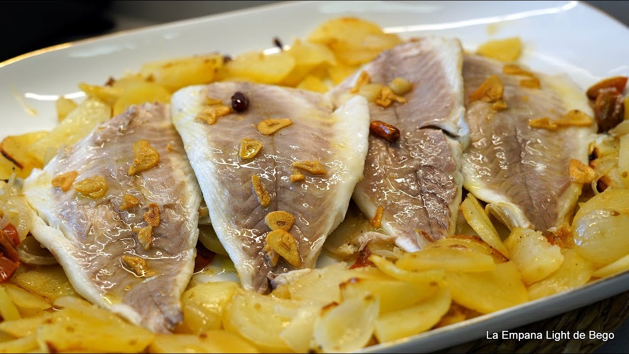 filetes de dorada al horno con patatas