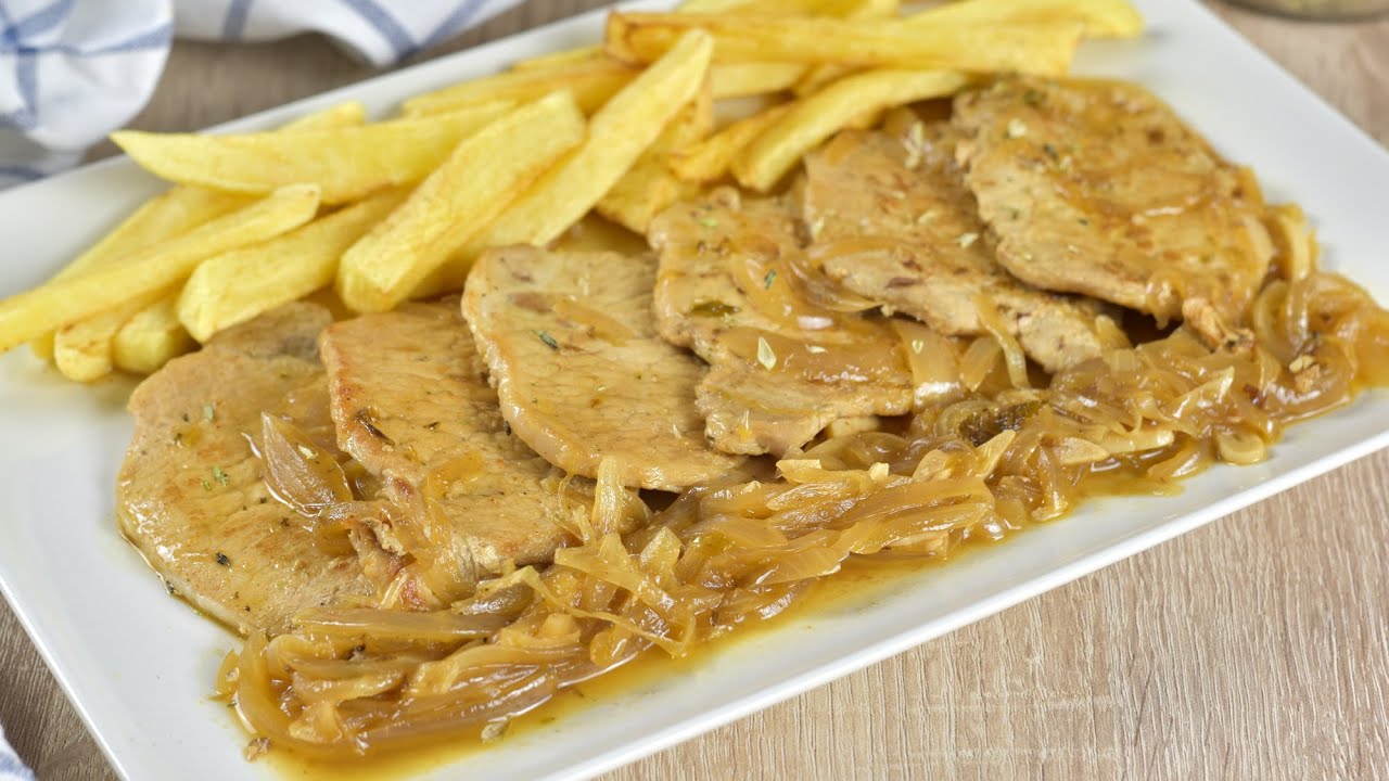 filetes de lomo adobado en salsa