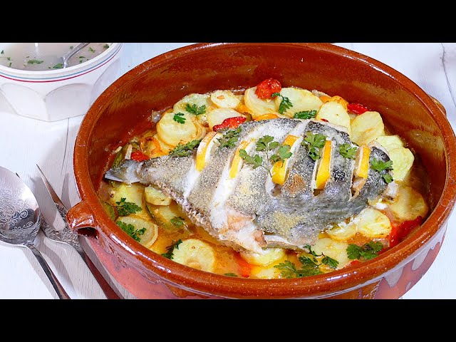gallo de san pedro al horno con patatas
