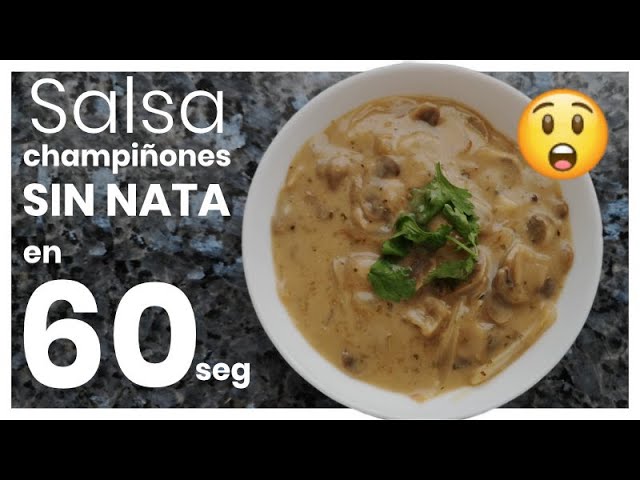 lomo en salsa de champiñones sin nata