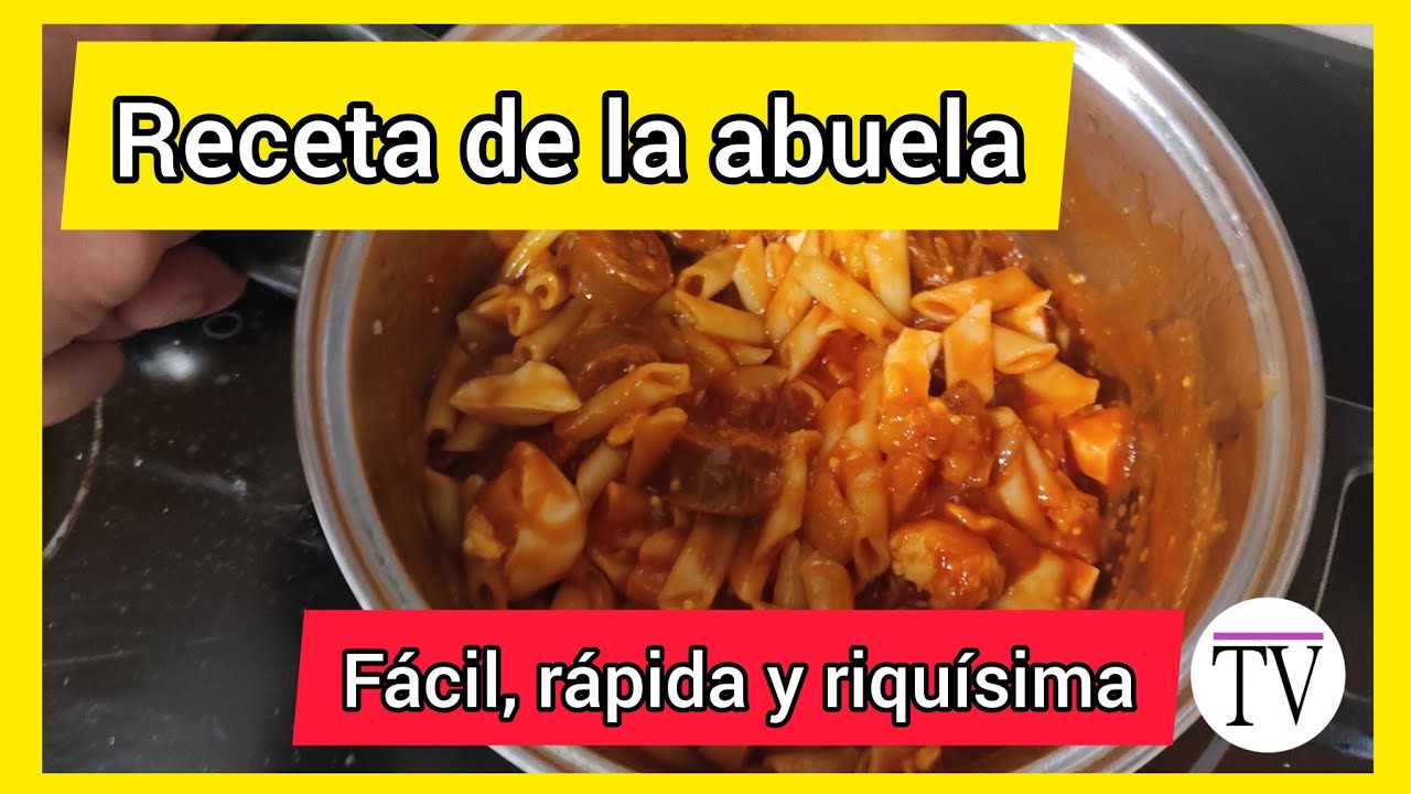 macarrones con tomate de la abuela