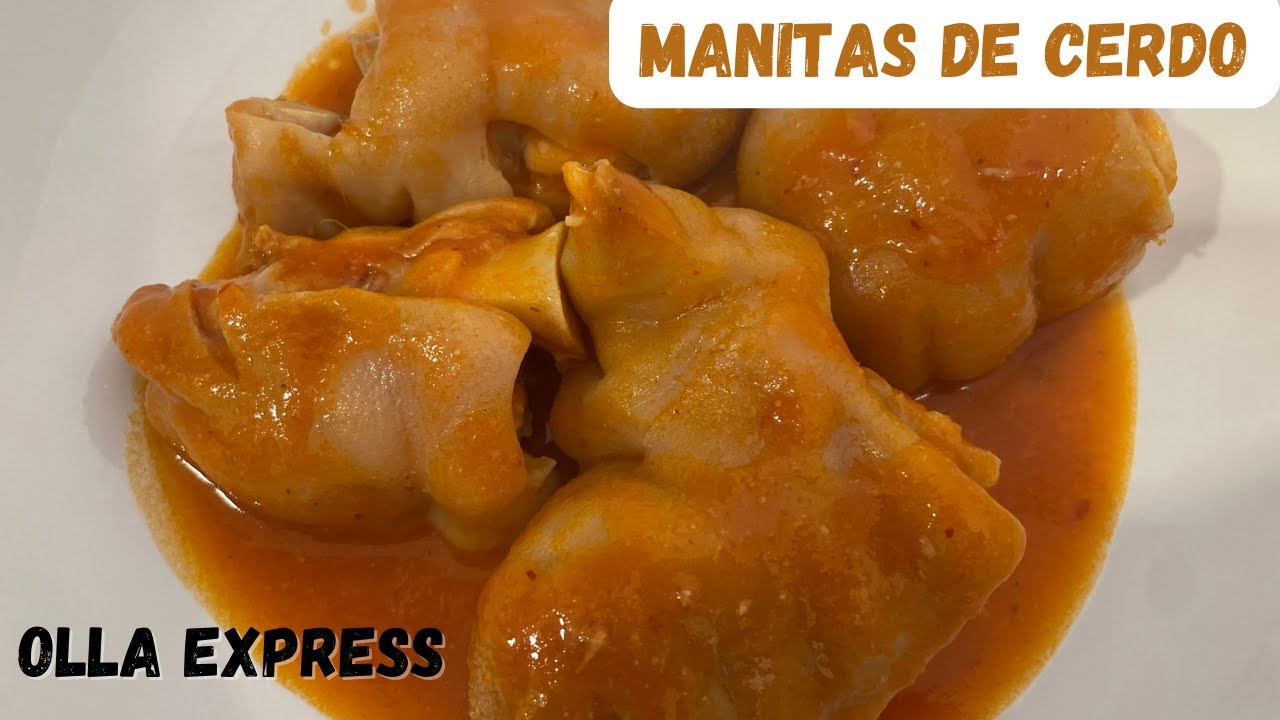 manitas de cerdo en olla express