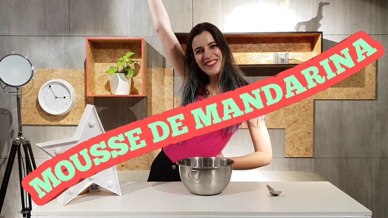 mousse de mandarina con leche condensada
