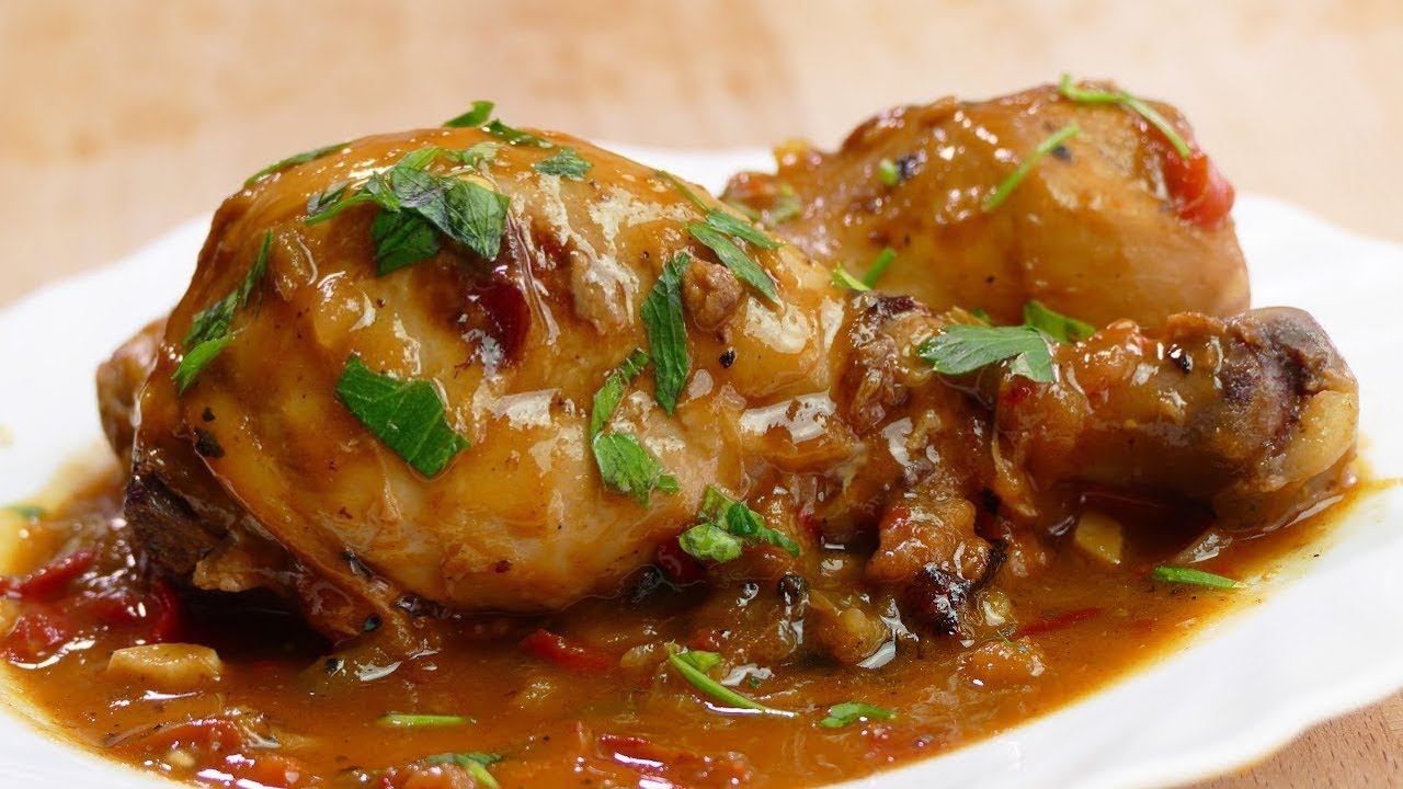 muslos de pollo a la cazuela