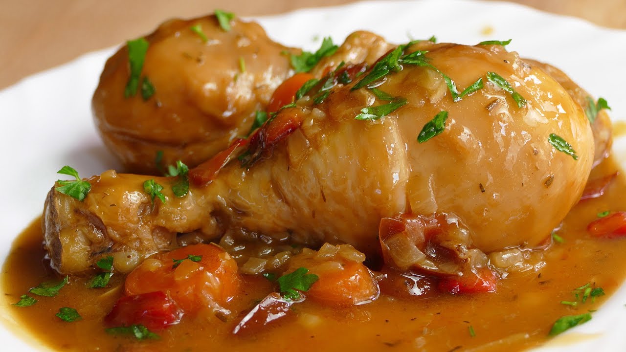 muslos de pollo deshuesados a la cerveza