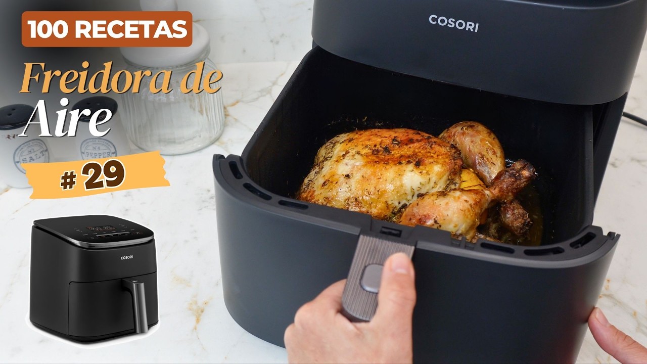 muslos de pollo en freidora de aire cosori