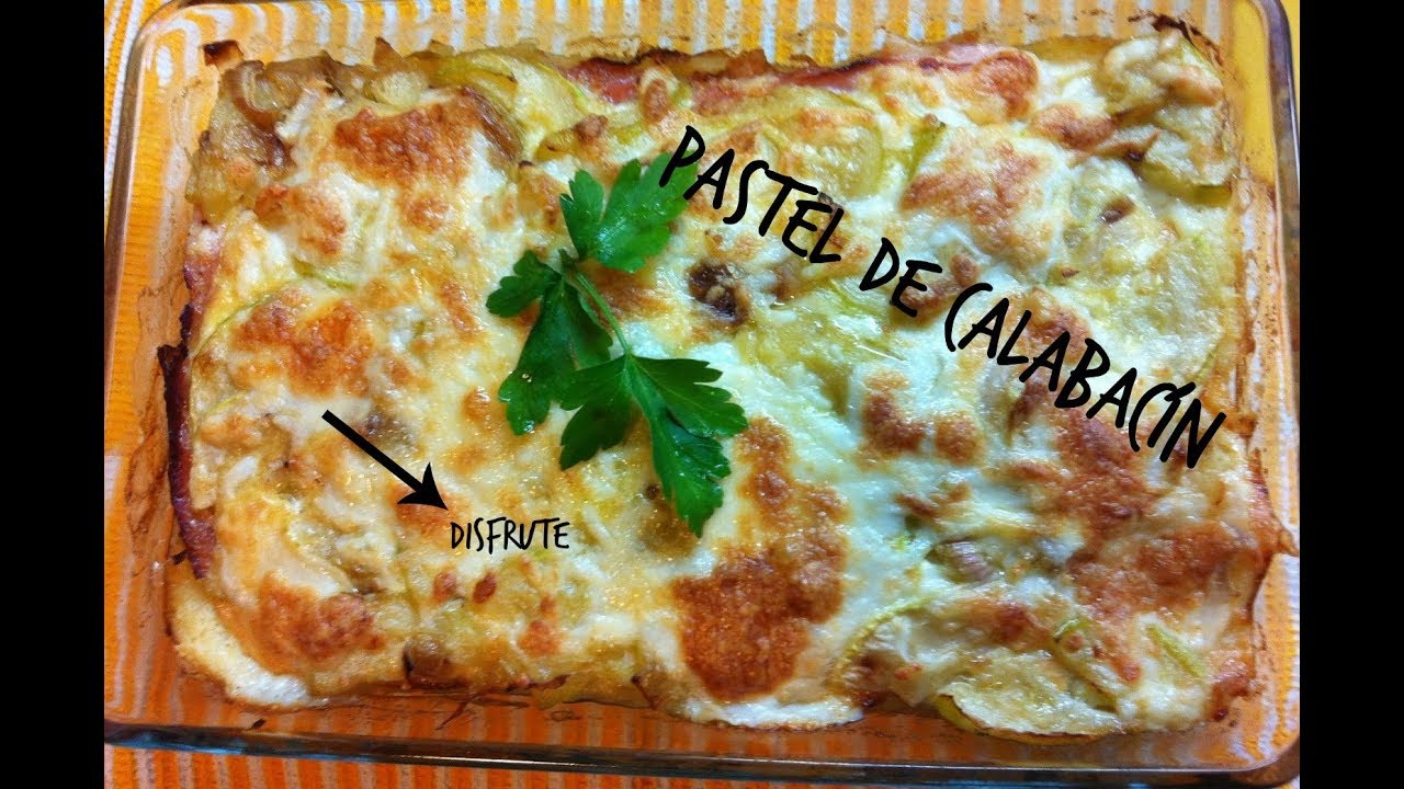 pastel de calabacin y jamon york