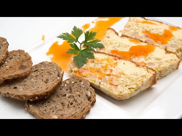 pastel de puerros y gambas arzak