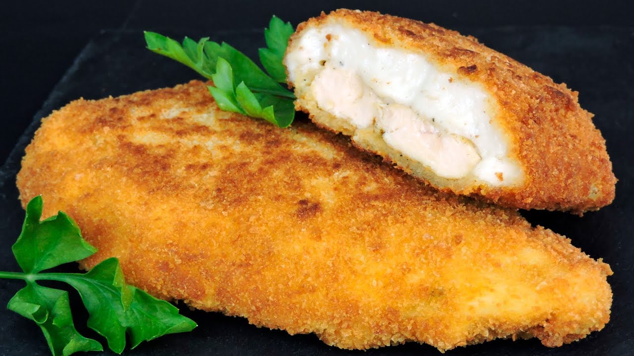 pechugas de pollo con bechamel empanadas