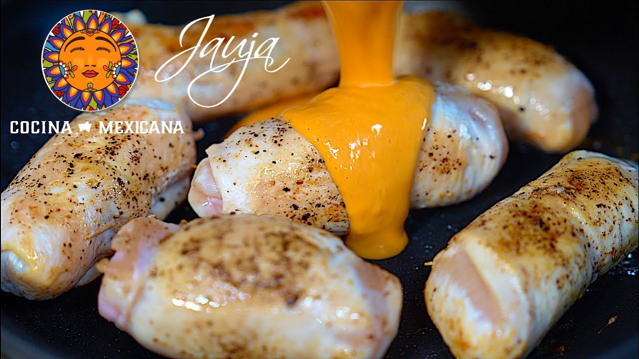 pechugas rellenas de jamon y queso en salsa