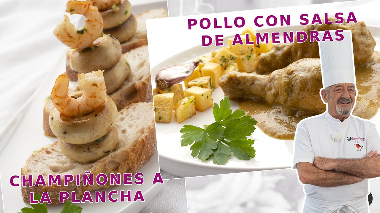 pollo en salsa de almendras arguiñano