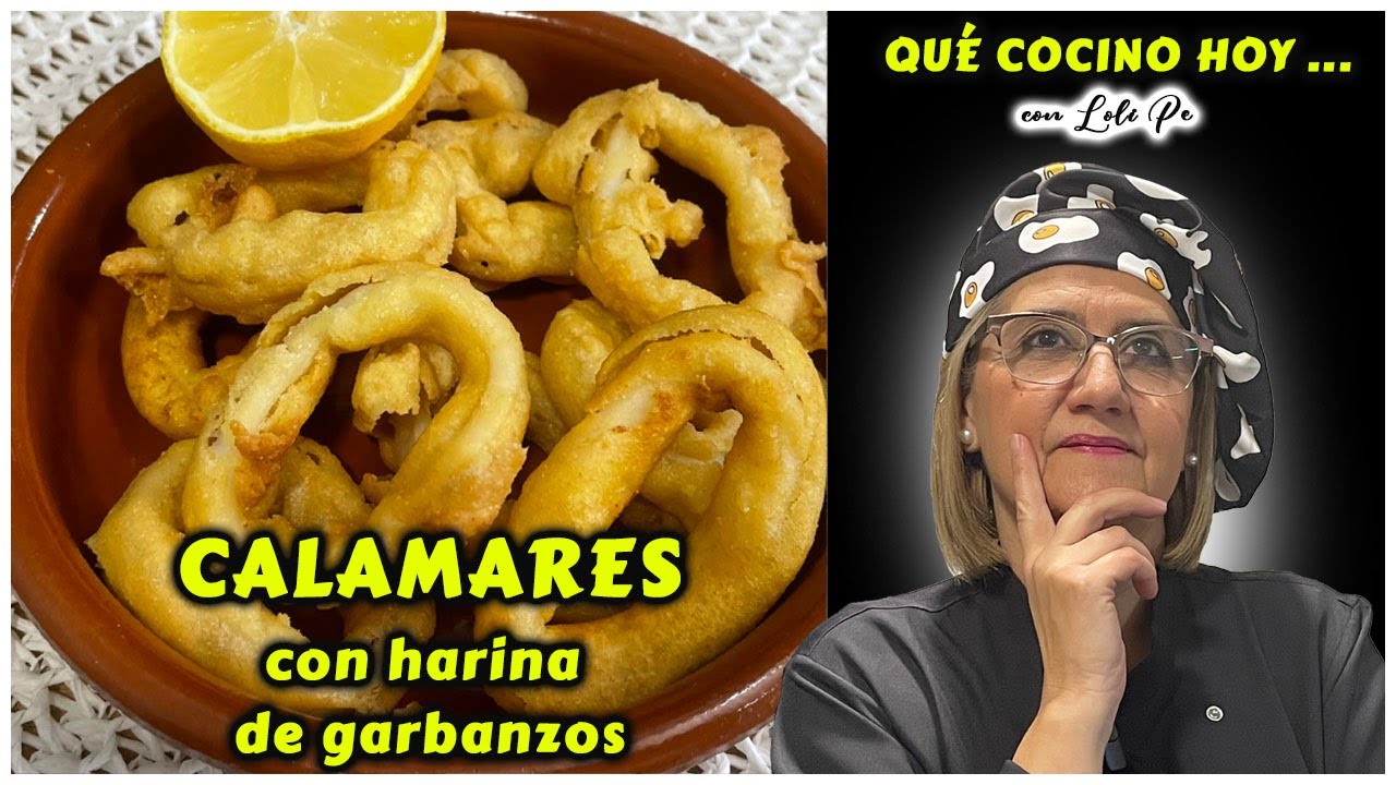 rebozar calamares con harina de garbanzos