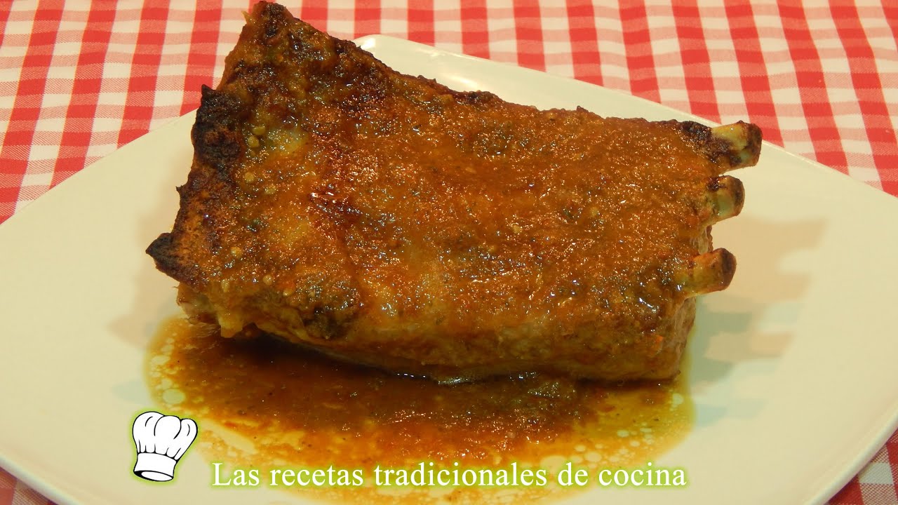 receta costillas de cerdo al horno soja y miel