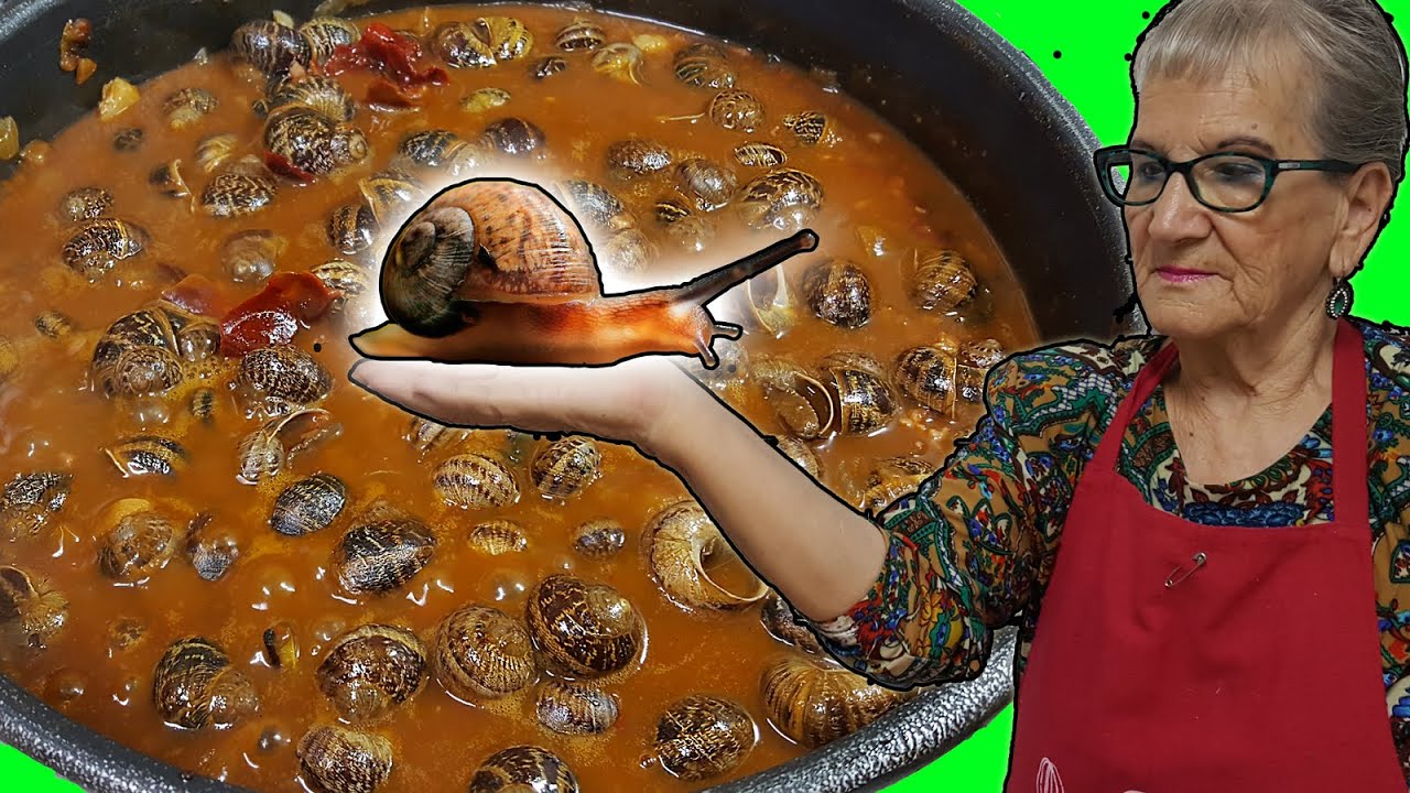 receta de caracoles en salsa de la abuela
