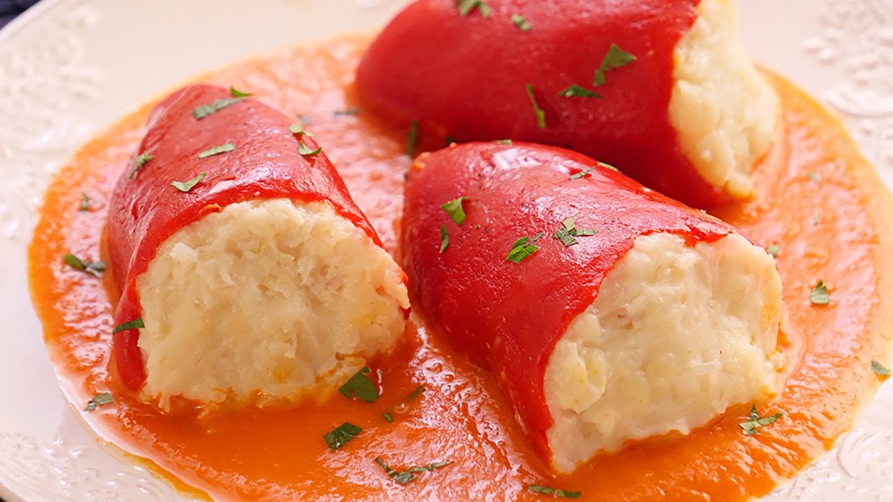 receta de pimientos del piquillo rellenos de bacalao congelados