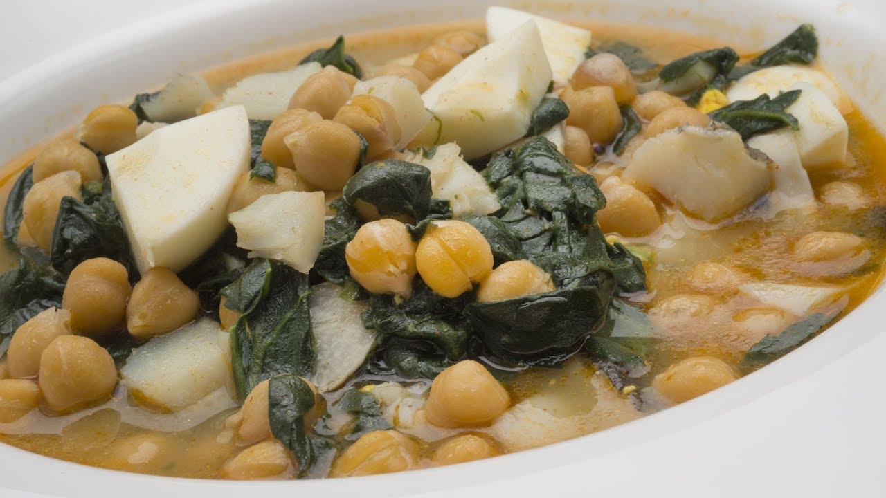 receta potaje de garbanzos con bacalao arguiñano