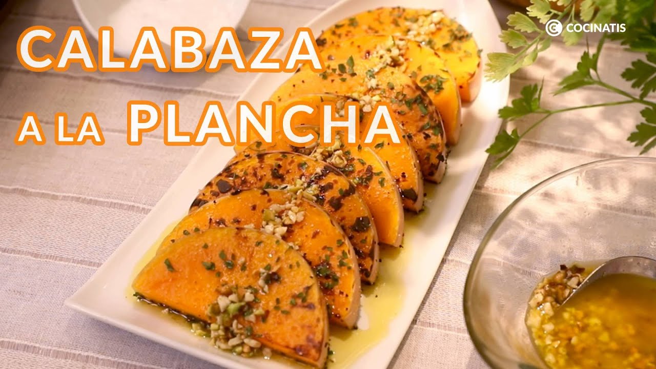 rodajas de calabaza a la plancha