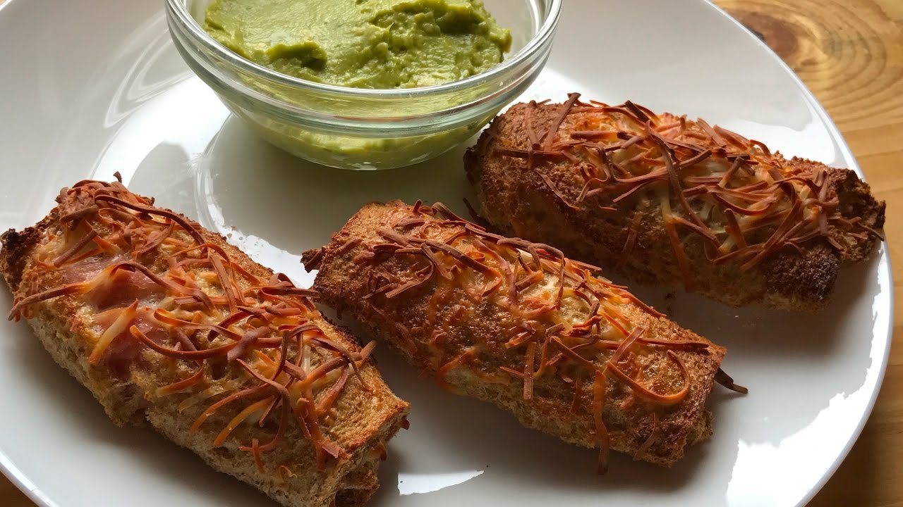 rollitos de jamón york y queso al horno