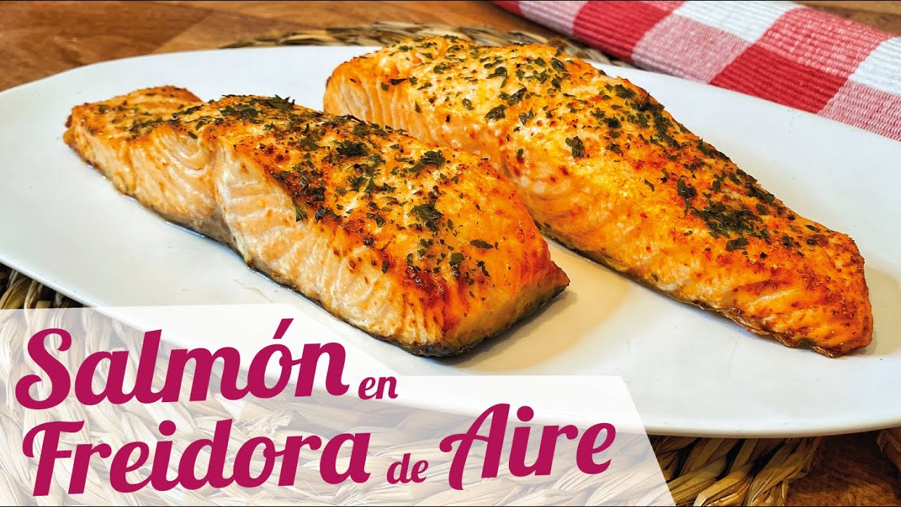 salmon en la freidora de aire