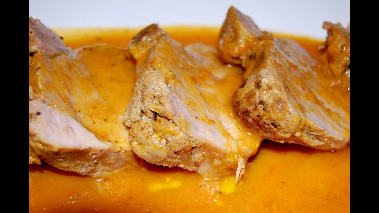 solomillo de cerdo a la naranja en olla express