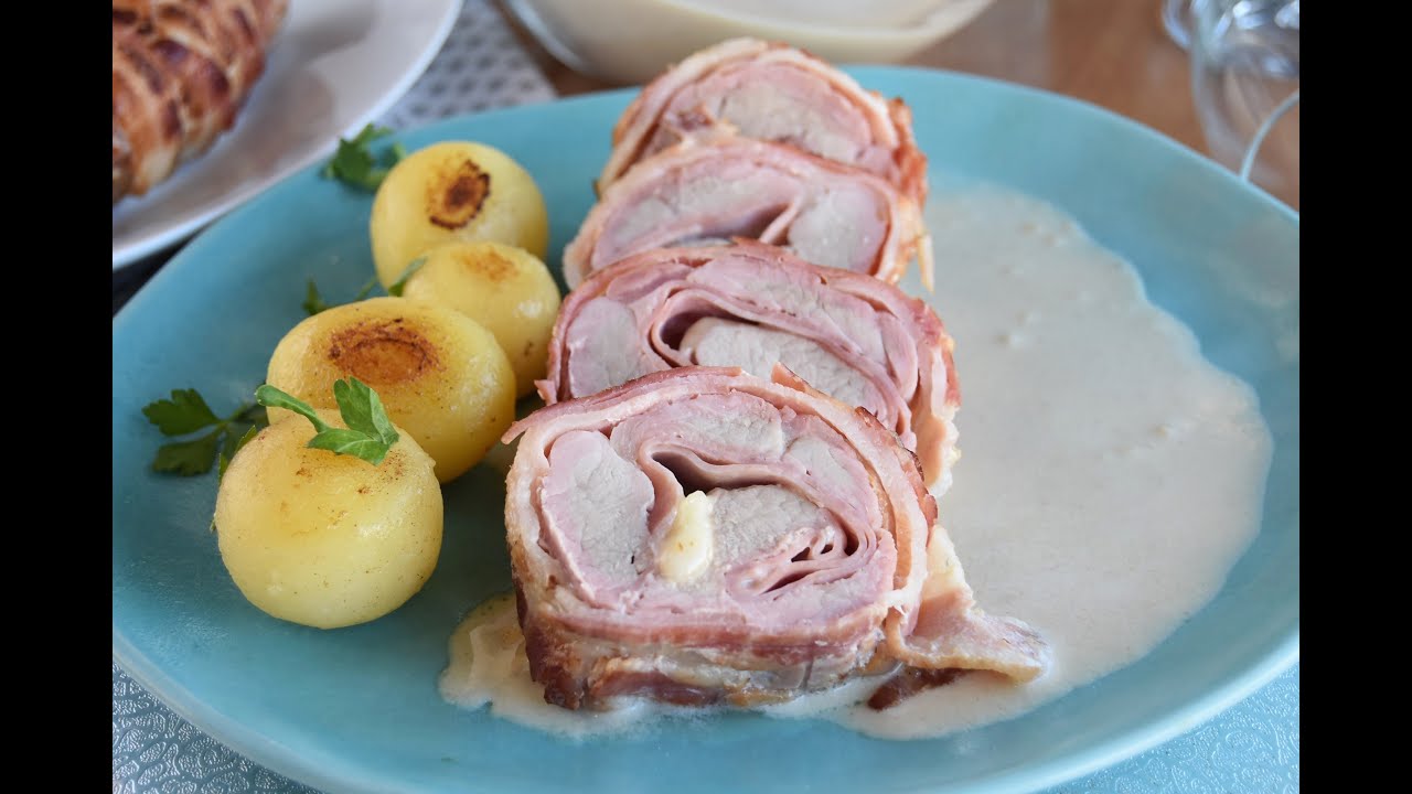solomillo de cerdo relleno de jamón y queso