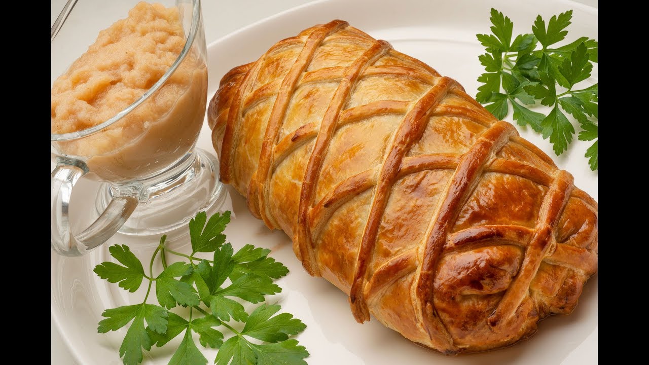 solomillo de cerdo wellington con bacon
