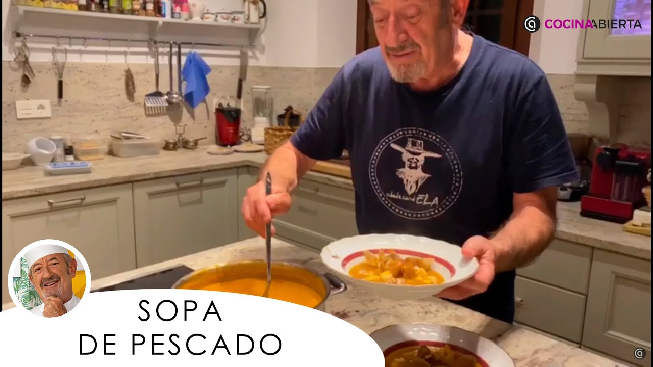 sopa de pescado de karlos arguiñano cocina abierta